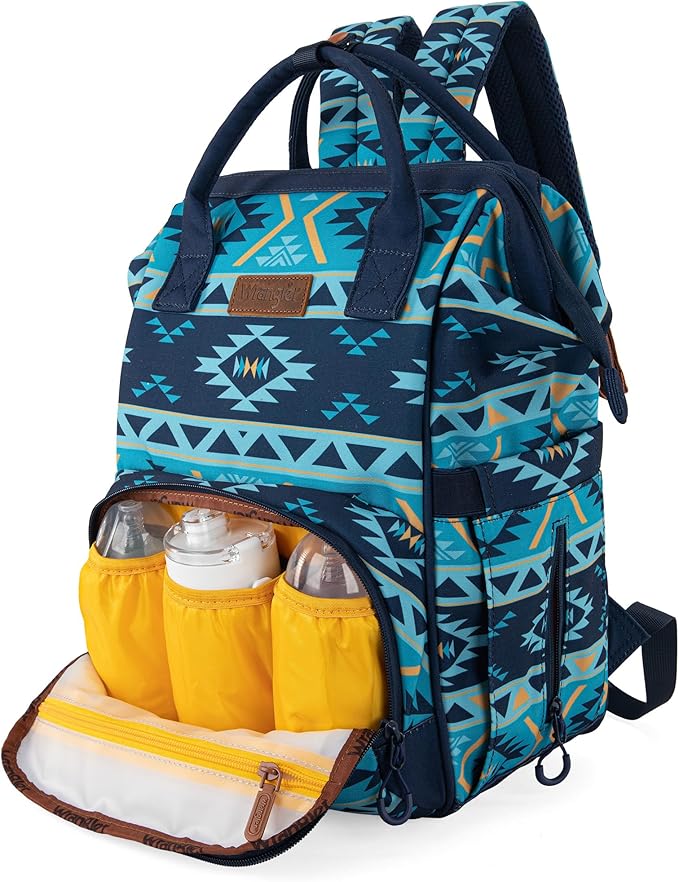 Montana West Wrangler Callie Diaper Bag Backpack with Stroller Straps Multifunction Baby Travel Bag WG2204-9110NY