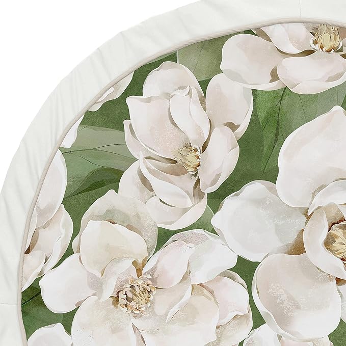 Sweet Jojo Designs Sage Green Boho Flower Floral Girl Baby Play Mat Tummy Time Activity Infant Playmat Playpen Tent Teepee Floor Ivory Shabby Chic Bohemian Watercolor Garden Nature Modern Elegant