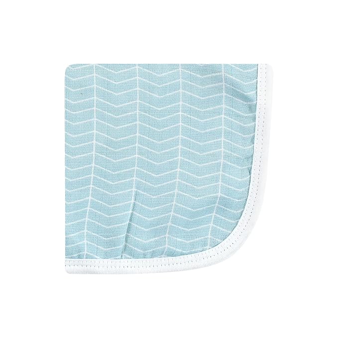 Hudson Baby Unisex Baby Cotton Muslin Washcloths, Dino, 10x10 in