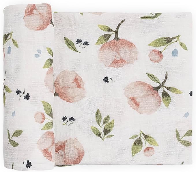 Little Unicorn Muslin Swaddle Blanket for Newborns & Infants | Soft & Breathable Fabric | Baby Blanket for Swaddling, Nursing, Shower Gifts (Watercolor Floret)