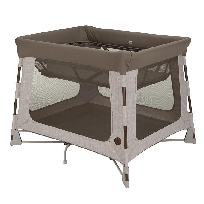Maxi-Cosi Swift Baby Playard with Mat, Baby Playpen, Play Yard with Bassinet, Portable Playpen for Babies and Toddlers, Truffle
