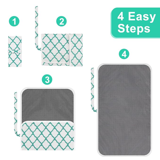 Accmor Portable Diaper Changing Pad, Waterproof Foldable Baby Changing Mat for Travel, Baby Essentials Shower Registry Gifts