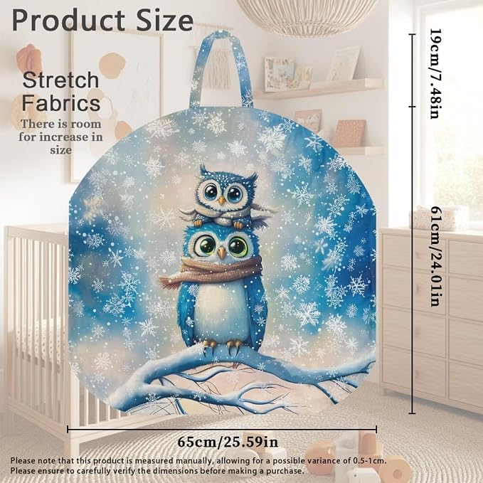 Owl Nursing Pillow Cover Girls Breastfeeding Pillow Cover for Baby, Snug Fits Newborn Nursing Pillow Case Super Soft Breathable Breastfeeding Pillow Slipcover