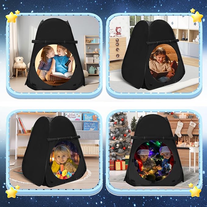 Sensory Tent for Kids 30.7 * 30.7 * 34.6 in - Portable Pop-up Play Tent for Calming Down & Improving Focus - Ideal for Children with Autism, ADHD, & Sensory Processing Disorder (SPD)
