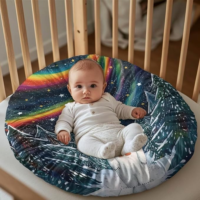 Polar Bear Nursing Pillow Cover for Breastfeeding Pillow Ultra Soft and Cozy Nursing Pillow Slipcovers,Nice Newborn Gift Best Choice for Mom or Baby Pillow Not Included