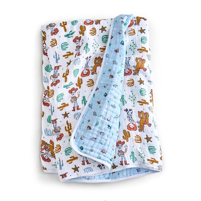 aden + anais??Essentials Cotton Muslin Blanket Toy Story, Woody and Friends