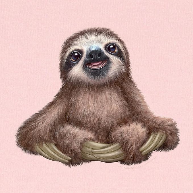 CafePress PD Moreno's Sloth Baby Blanket, Super Soft Newborn Swaddle