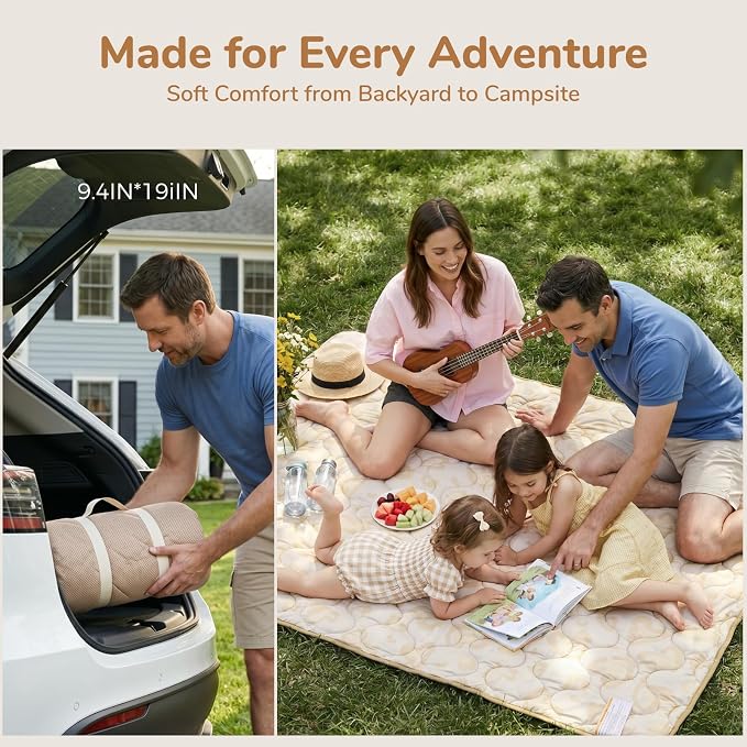 Momcozy Baby Play Mat for Floor, 59"x71" Thickened Playpen Mat, Playmate for Baby Tummy Time, Waterproof & Non-Slip, Foldable Outdoor Mat with Carrying Handle, Leopard