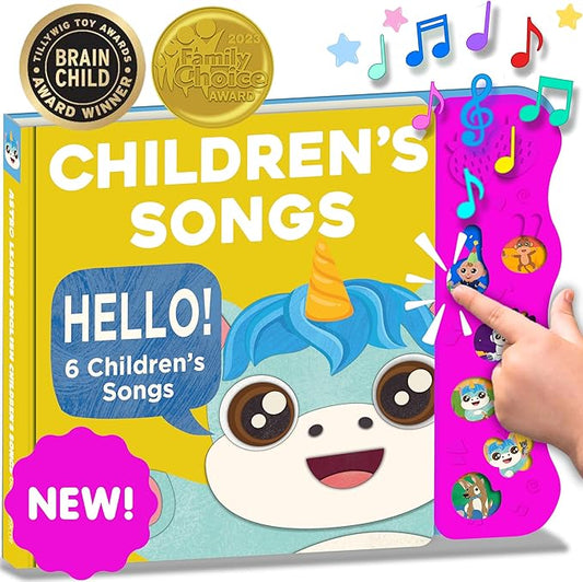 Astro Learns English Children's Songs ??Musical Toys & Interactive Sound Board Books for Toddlers 1-3, Singing & Nursery Rhymes for Babies, Educational Talking Musical Toy, Sing Along Songs