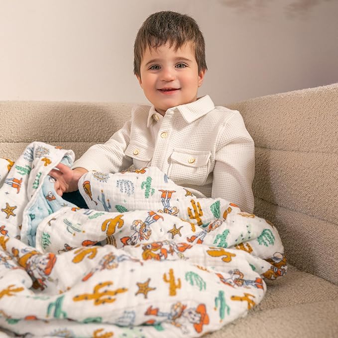 aden + anais??Essentials Cotton Muslin Blanket Toy Story, Woody and Friends