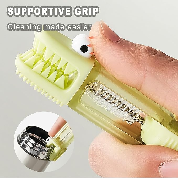 4 in 1 Gap Cleaning Brush Set Portable Cup Lid Cleaner Multifunctional Bottle Cleaning Tools for Kitchen Office Home