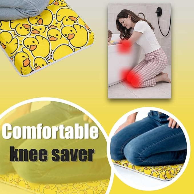 Bath Kneeler ?? Suction Cups & 2" Thicker Padding.Certified Bath Kneeling Pad for Bath Tub & 5 Bath Toy Organizer. Fast Dry Bath Kneeler and Elbow Rest Pad Set. Baby Bath Essentials by Supa Ant-Duck
