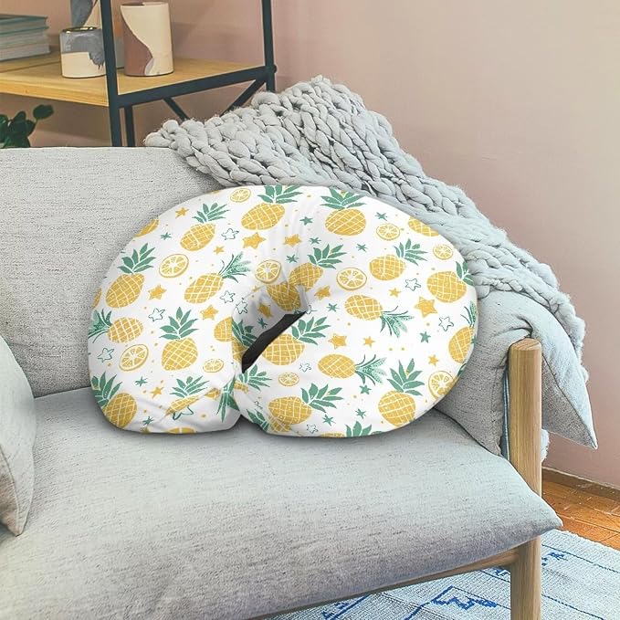Pineapple Nursing Pillow Covers for Breastfeeding Pillow, Cozy Nursing Slipcover Breastfeeding Pillow Covers for Breastfeeding Mom