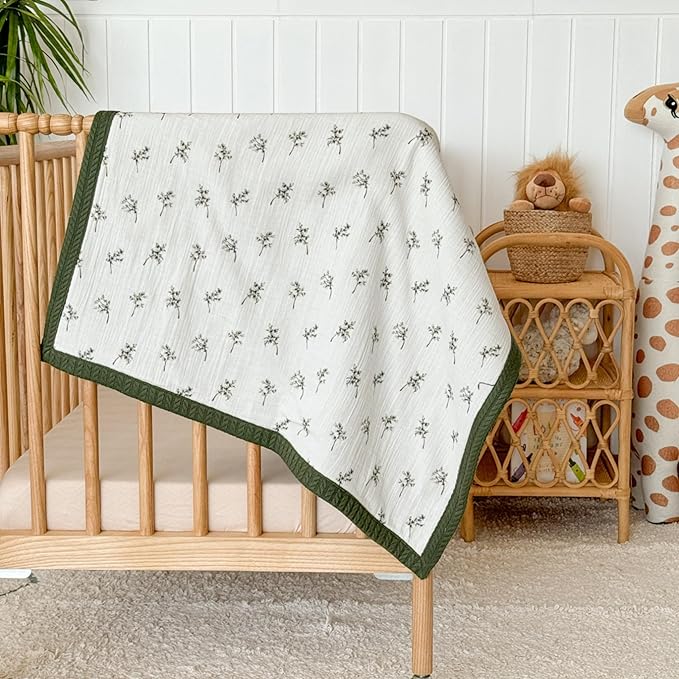 Mouliss Personalized Baby Blanket with Name ??Handmade 100% Organic Cotton Newborn Gift | Custom Knit Blanket for Boys, Girls, Kids & Baby Showers