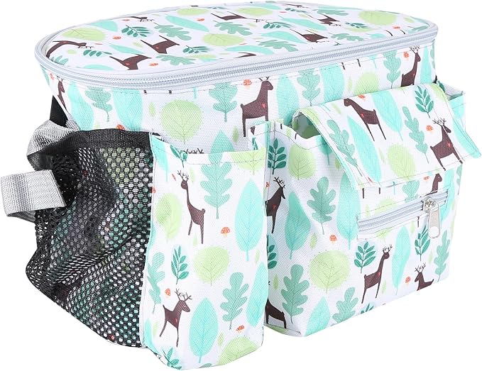 EUBUY Universal Stroller Organizer - Large Storage Bag with Cup Holders, Fits Most Baby and Pet Strollers