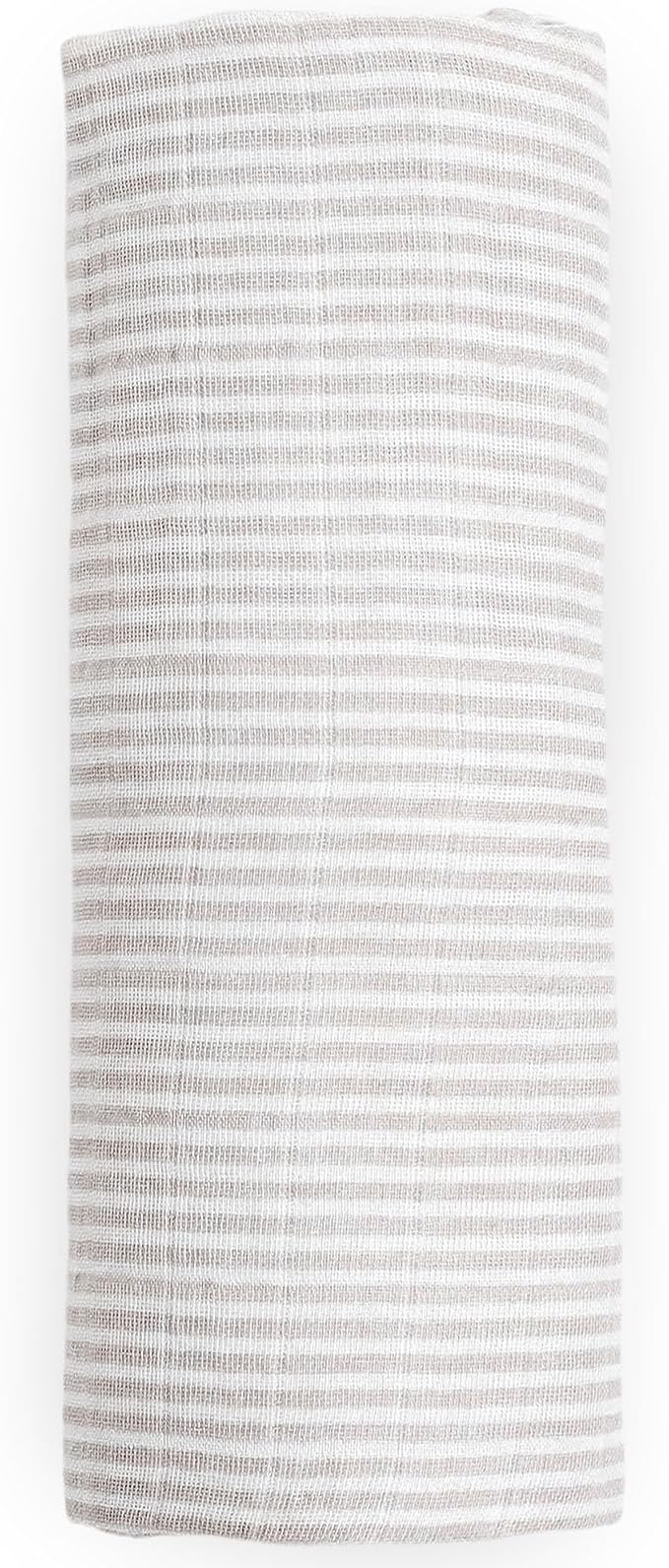 Little Unicorn Muslin Swaddle Blanket for Newborns & Infants | Soft & Breathable Fabric | Baby Blanket for Swaddling, Nursing, Shower Gifts (Sand Stripe)