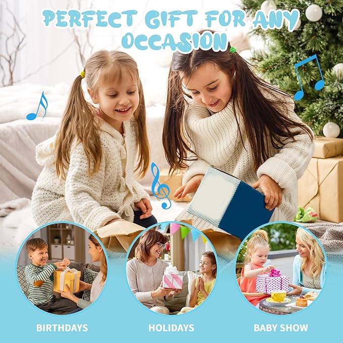 ZJEFUNS Baby Musical Instruments Set Wooden Montessori Toys for Toddlers 1-3 Percussion Instruments Set Modern Boho Music Toys for Kids Preschool Educational.