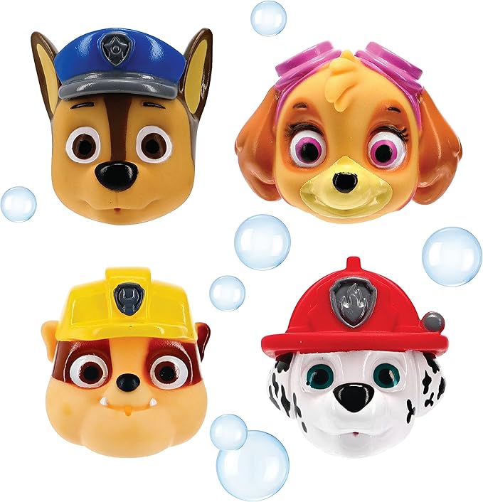 Ginsey Nickelodeon's PAW Patrol Bath Squirters, PVC, PAW Patrol Bath Toy Set, Multicolor, 4-Piece, Kid