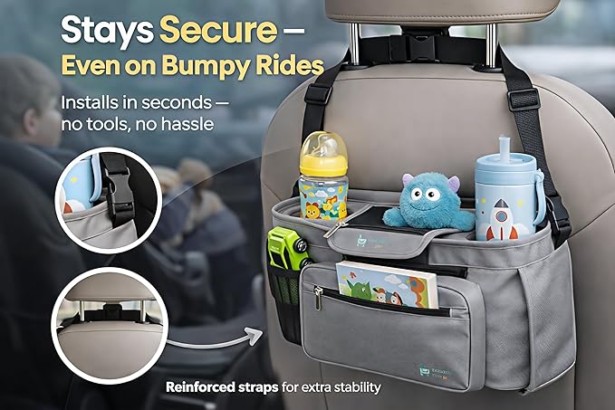 Stroller Caddy with Cup Holder ??Universal Waterproof Stroller Organizer with Cup Holder for Instant Access & Hands-Free Convenience, Ideal for Travel, Daily Walks & Car Use, for Busy Parents.
