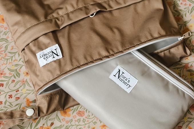 Nora?™s Nursery Portable Baby Diaper Changing Pad - Waterproof Foldable Changing Mat for On-The-Go Diaper Changes - Travel Friendly, Easy Clean, Soft & Durable for Infants and Toddlers - Stone