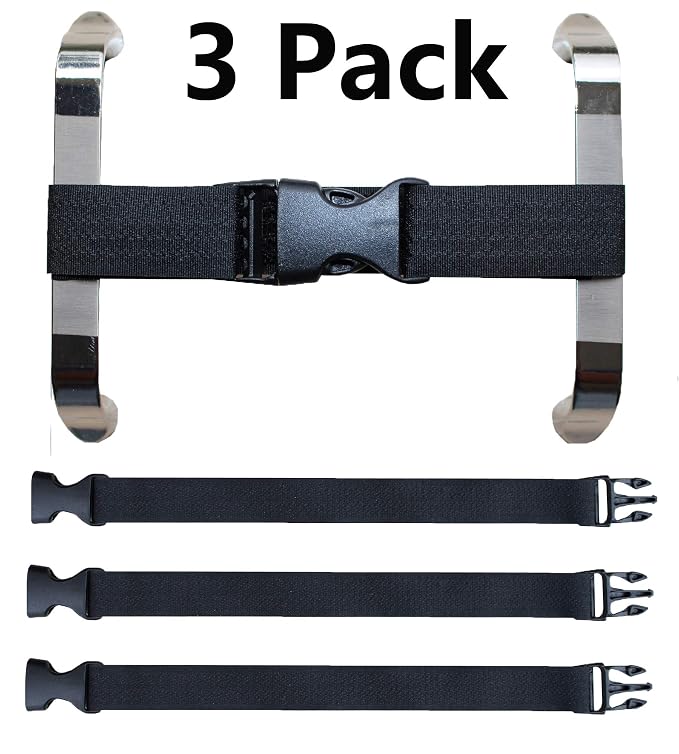 Multi-Functional Magic Buckle, Baby Safety Lock for The Door, Two-Door Refrigerator, Oven and Children's Safety Fence, Etc., or for The Fixed Baby Luggage (3 Pack Black)