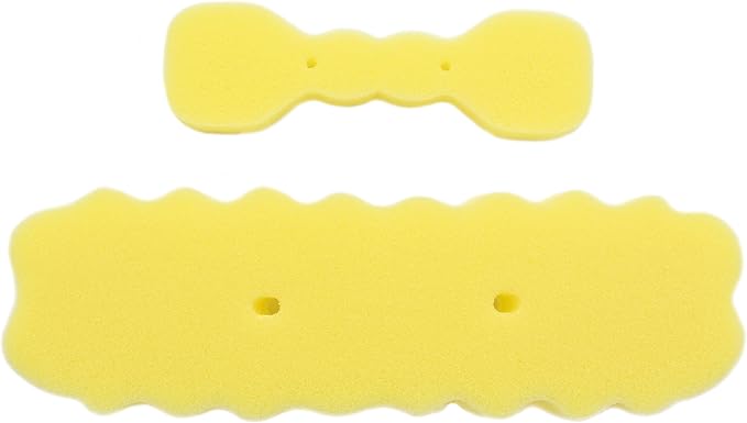 MoomooBaby Bottle Brush Replacement Sponges - 6-Pack Sponge Head Bottle Brush Cleaner Refills with 3 Bottle Sponges & 3 Nipple Sponges - Gentle & Non-Scratching Foam Material - Quick & Easy Attachment