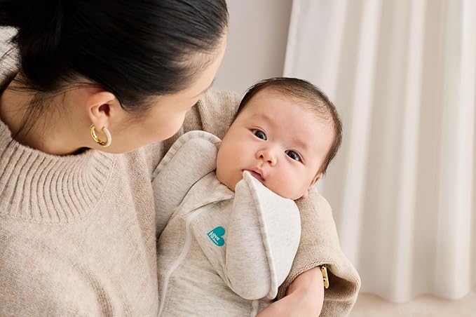 Love to Dream Swaddle UP, Baby Sleep Sack Self-Soothing Swaddles for Newborns, Improves Sleep, Secure Fit Helps Calm Startle Reflex, New Born Essentials for Baby, 1.0 TOG Small 5-8.5 lbs, Sand Dollar