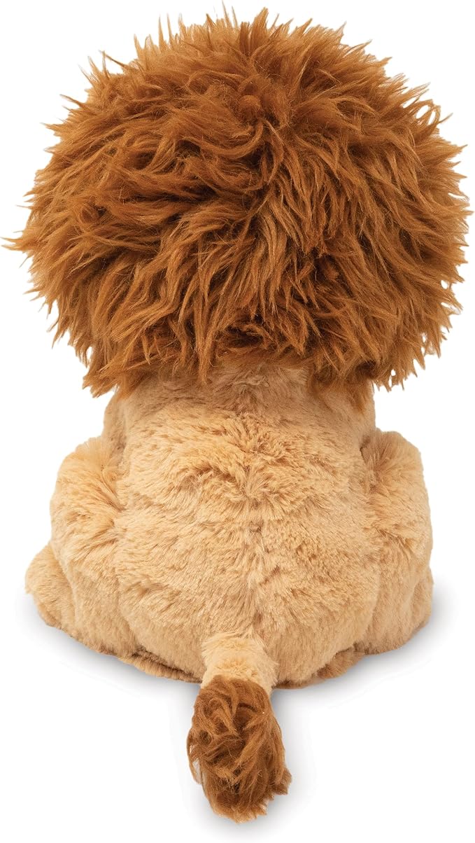 Cuddle Barn - Lucas The Lion | Soft Cuddly Interactive Animal Stuffed Lion | Twirls Around to Wild Thing | Animated Plush Toy, 10 inches
