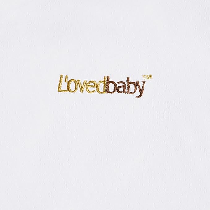 L'ovedbaby Unisex Baby Organic Cotton Swaddle Blanket, GOTS Certified, 37" x 37" Super Soft & Hypoallergenic