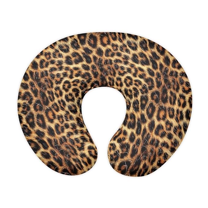 Leopard Print Baby Breastfeeding Pillow Cover Nursing Cover for Newborn Girls Boys Super Soft and Comfortable for Home, 1 Pack