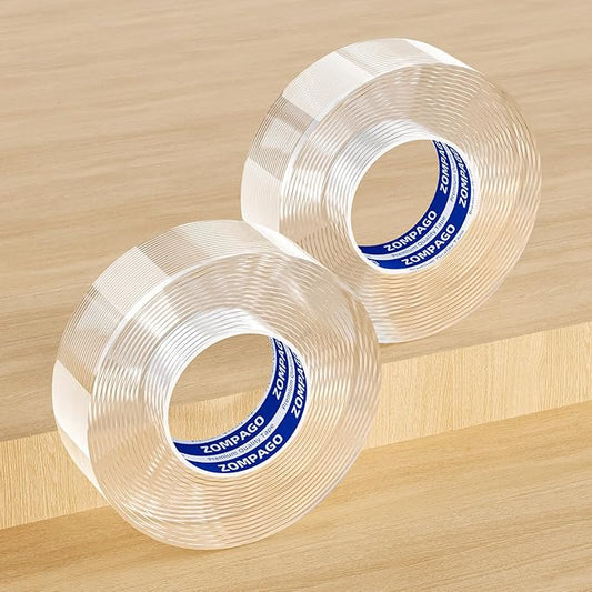ZOMPAGO Clear Soft Corner Protectors for Furniture Strip,0.8in x9.84FT,2 Roll,Sharp Edge & Table Bumper,Window Edge,Wall Protector, Soft Corner Guards Safe for Proof,Table Corner Protectors in Family