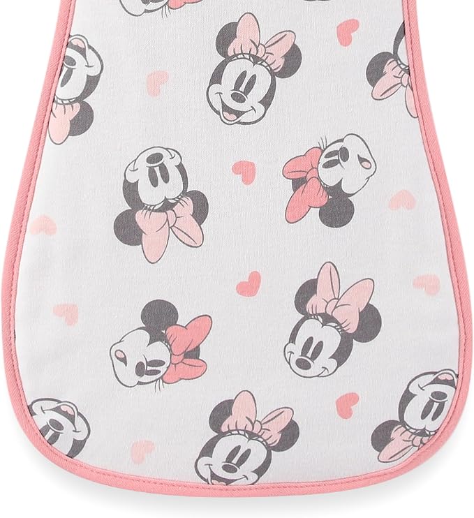 Disney Baby Minnie Mouse Burp Cloths 3 Pack Soft Absorbent 20" x 10" Leakproof Burping Rags for Newborn and Infants