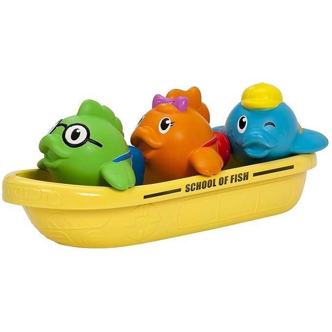 Munchkin® Ocean Friends Bath Toy and Storage Set, Multi , 6 Piece Set