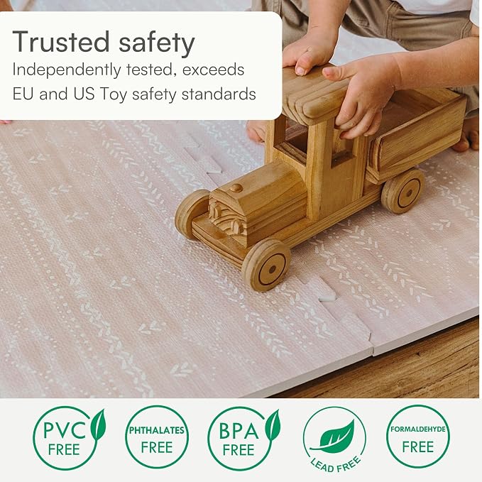 Lillefolk Baby Play Mat for Floor – 4x6ft Dusk | Soft Non Toxic Premium EVA Foam Tiles for Tummy Time, Crawling & Playroom – Waterproof Interlocking Floor Mat for Babies & Toddlers (6 Tiles)
