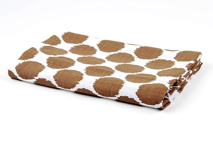 Ikat Blue/Chocolate Swaddling Muslin Blankets Set of 4