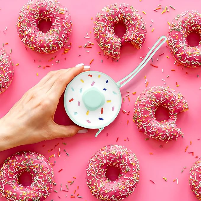 Baby Pacifier Holder Case ??BPA-Free Silicone Donut Design | Travel Pacifier Case for Diaper Bag Essentials