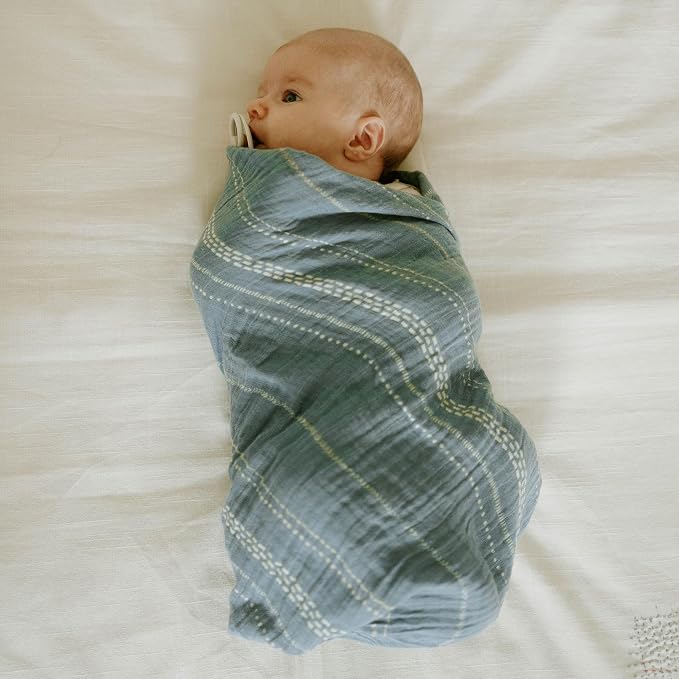 Little Unicorn Muslin Swaddle Blanket for Newborns & Infants | Soft & Breathable Fabric | Baby Blanket for Swaddling, Nursing, Shower Gifts (Stillwater Stitch)