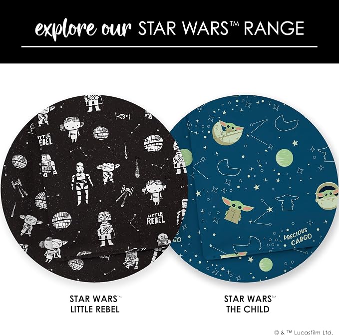 Milk Snob Star Wars Infant Boy/Girl Swaddle Blanket, Soft Receiving, Security and Play, Perfect for Summer, Toddler Infant Newborn Bedding, Baby Shower, Baby Registry Gift (Precious Padawans)