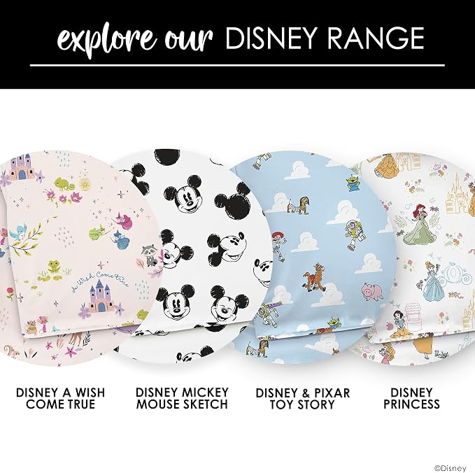 Milk Snob Disney Enchanted Kingdoms Baby Girl Swaddle Blanket, Soft Receiving, Security Bed and Play Blanket, Toddler and Infant Baby Bedding Registry and Shower Gifts, Newborn Essentials, 35x35