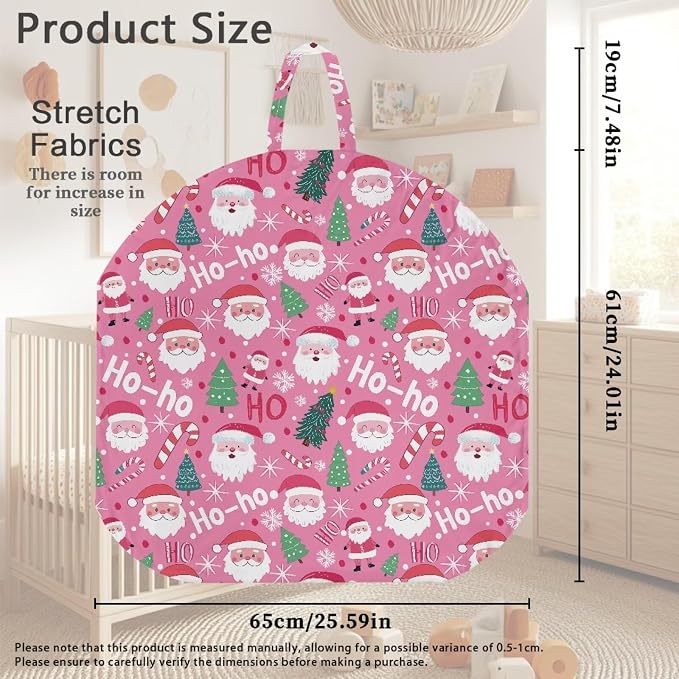 Santa Claus Nursing Pillow Cover Neutral Breastfeeding Pillow Cover Fits 26in*24in Nursing Pillow for Baby Boy Girl Neutral Baby Nursing Pillow Cover Newborn Gift Choice for Mom