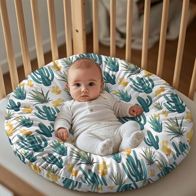 Cactus Nursing Pillow Cover Womens Breastfeeding Pillow Cover for Baby Snug Fits Newborn Nursing Pillow Case Super Soft Breathable Pillowcase Pillow Not Included