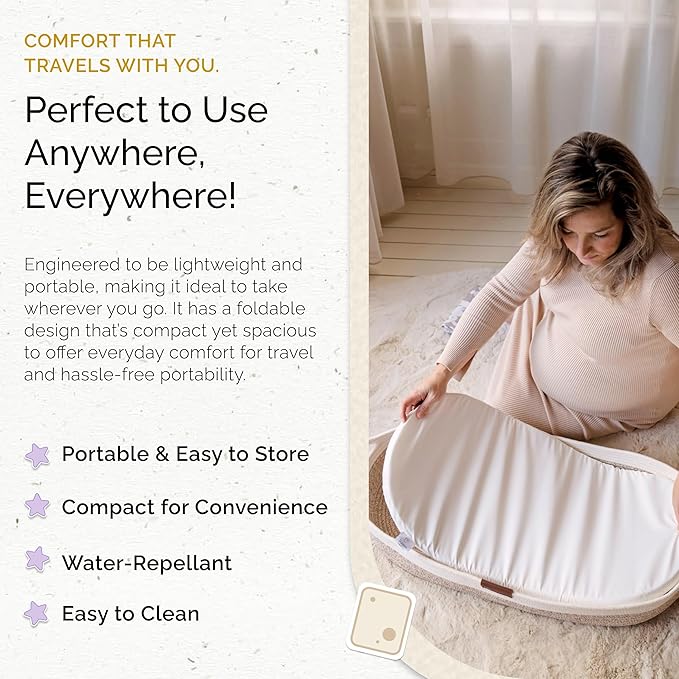 Yunioo Foldable Baby Changing Pad 31??x 16??- Waterproof & Ultra Soft Mattress for Diaper Changing Station - Portable Table Topper & Moses Basket Replacement - Easy to Clean