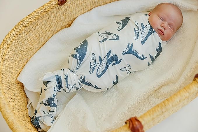 Copper Pearl Baby Swaddle Blanket - Premium Knit Baby Blanket, Large Soft Stretchy Receiving Blankets for Baby Boy and Girl, Swaddles for Newborn, Infant, and Toddler (Cove)