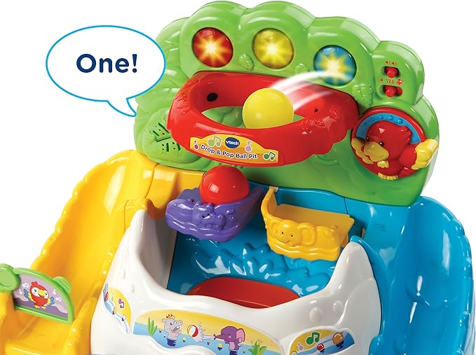 VTech Pop-a-Balls Drop and Pop Ball Pit, Green