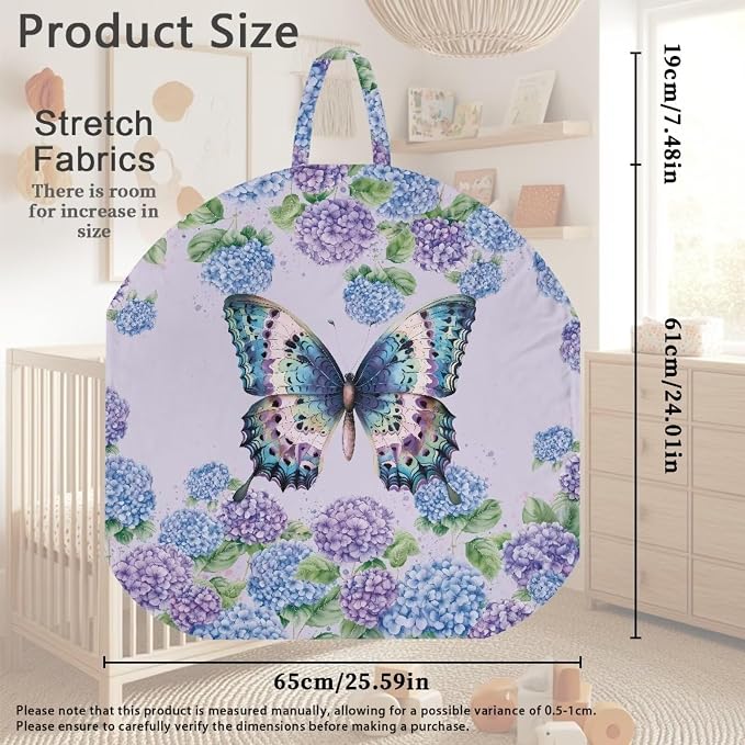 Ethnic ButterflyNursing Pillow Covers for Baby Girl Nursing Pillow Slipcovers for Breastfeeding Moms, Soft and Stretchy Safely Breastfeeding Pillow Cover for Infant Pillow Not Included