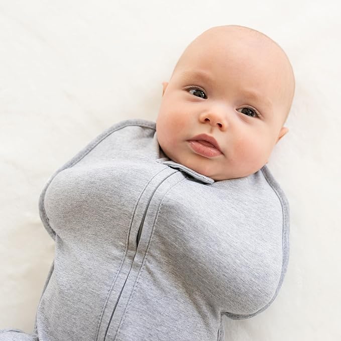 Woombie Original Baby Swaddling Blanket - Soothing, Cotton Baby Swaddle with Zipper - Wearable Newborn Blanket, Buzzy Cars, 14-19 lbs