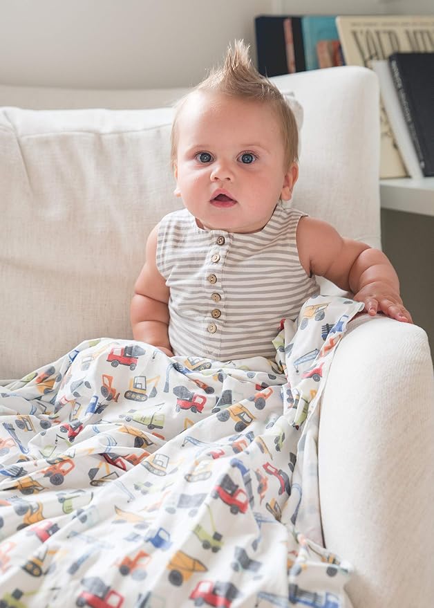 Copper Pearl Swaddle Blankets for Newborns | Soft Stretchy Receiving Blankets for Boys and Girls | Large 46 x 46 Inch Baby Blankets | Lightweight and Breathable Swaddles | Diesel