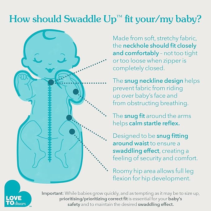 Love to Dream Swaddle UP, Baby Sleep Sack, Self-Soothing Swaddles for Newborns, Get Longer Sleep, Secure Fit Helps Calm Startle Reflex, Newborn Essentials for Baby, 1.0 TOG, Medium 13-19 lbs, Coral