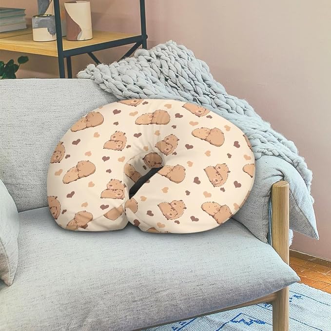 Capybara Baby Nursing Pillow Cover Baby Breastfeeding Slipcover Infant Newborn Nursery Bottle Pillowcase Stain Resistant and Scratch Resistant