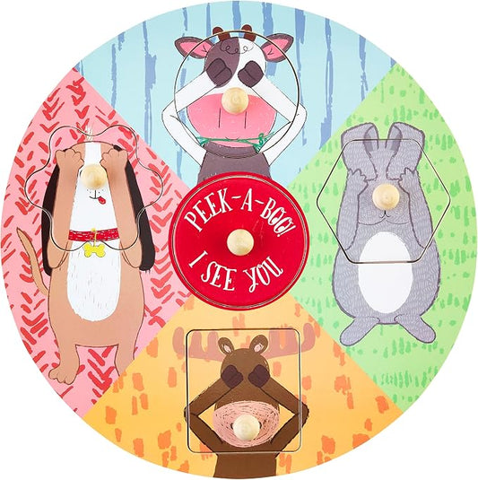 Mud Pie Children's Puzzle, Peek-A-Boo